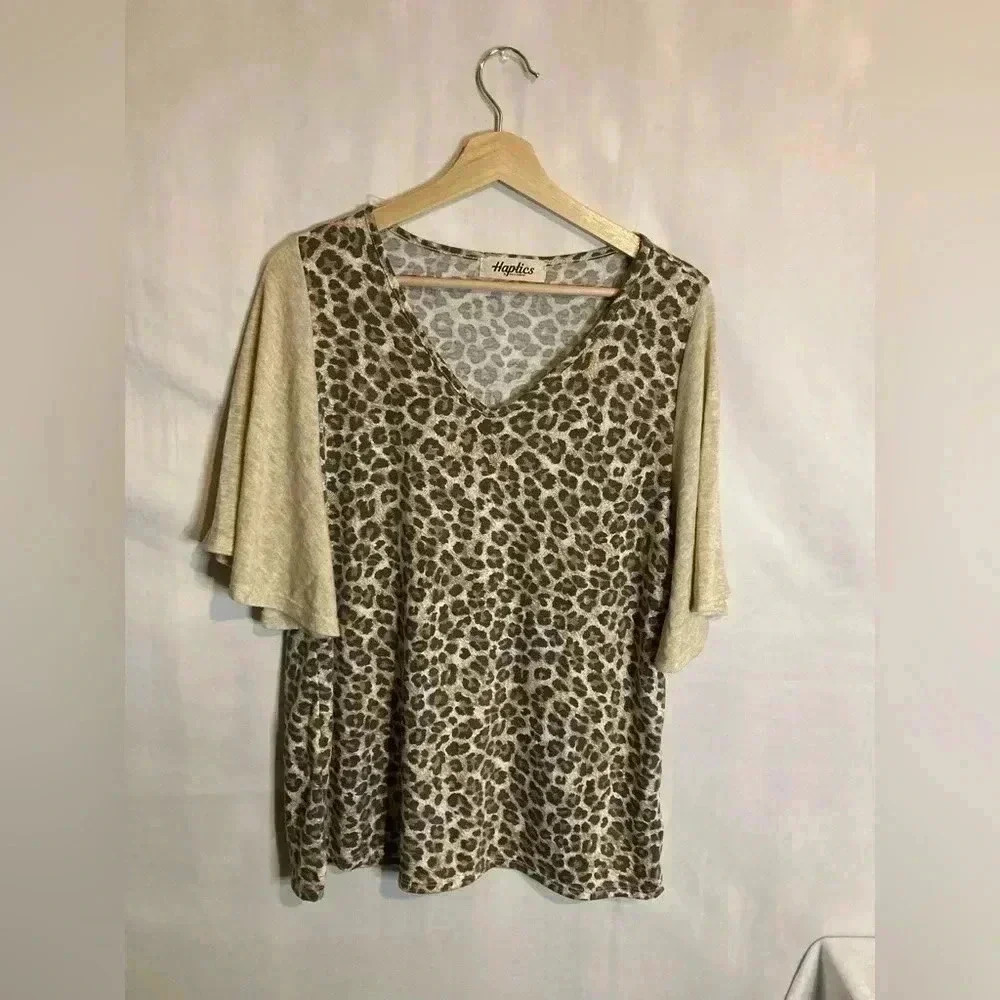 Haptics animal print  top‎